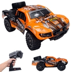 Remo 1621 1/16 2.4G 4WD Escovado Rc Carro Controle Remoto Off-road Brinquedos Caminhão de Curso Curto Cor Laranja Com Transmissor