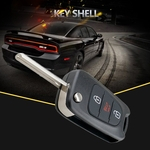 Remoto Virar Keyless Key Fob Caso Uncut em branco Lamina Para Kia Soul 2012 2013