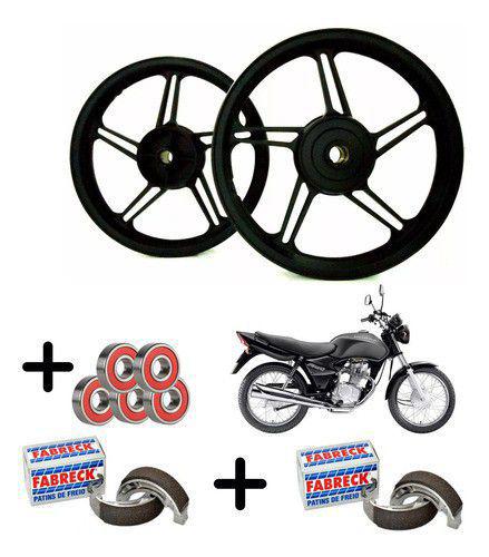 Roda 5 Palitos Liga Cg 125 Titan / Fan Ate 2008 +lonas+ Rol. - Fabreck