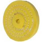 Roda Algodão Resinado Amarelo 180mm 7-brilho Espelha Metais