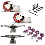 Roda Black Sheep 55mm + Truck Brutus 139mm + Abec 7 + Parafusos