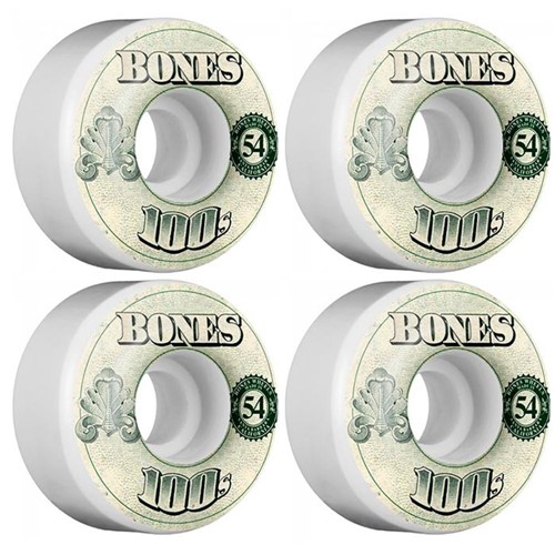 Roda Bones 100's OG V4 54mm 100A White