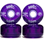 Roda Bones Original SPF Clears 56mm Purple ( jogo 4 rodas )