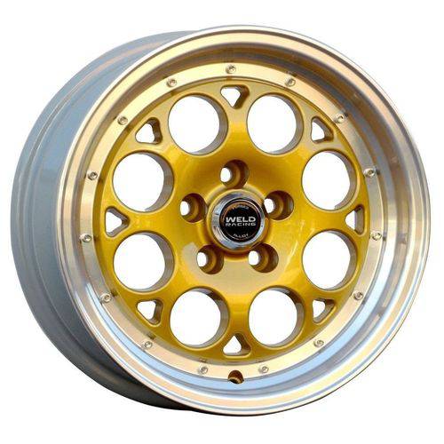 Roda C17 Aro 17x7 4x100 Dourada Diamantada KR