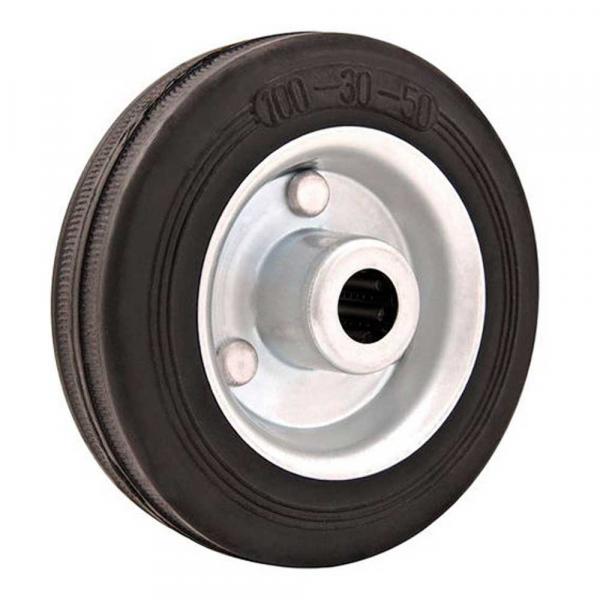 Roda de Borracha 4" Linha Leve Capacidade de Carga 60kg Vonder