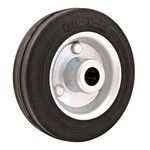 Roda De Borracha 4" Linha Leve Capacidade De Carga 60kg Vonder