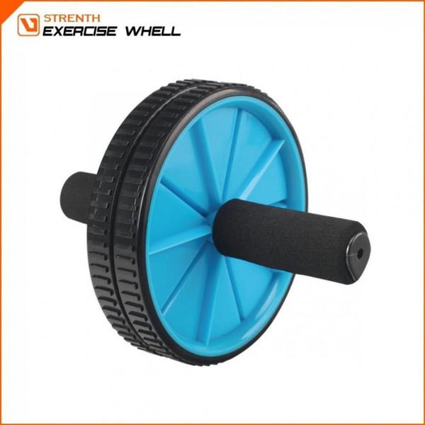 Roda de Exercicio Plus P/ Musculatura Abdominal Liveup Azul