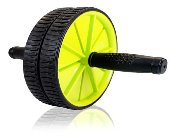 Roda de Exercícios - Flexão/Abdominal - AB Wheel- Prottector - AMARELO