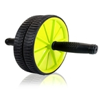 Roda de Exercícios - Flexão/Abdominal - AB Wheel- Prottector - AMARELO