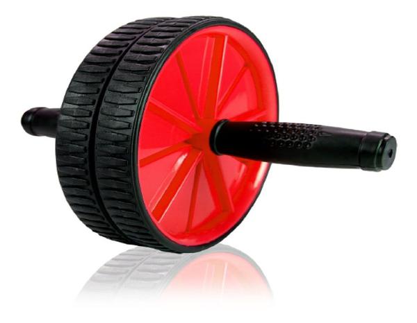Roda de Exercícios - Flexão/Abdominal - AB Wheel- Prottector - VERMELHO