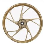 Roda De Magnésio Titan 150 Esd Pé De Galinha 5 Pontas Dourado - Scud