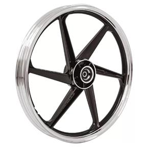 Roda de Magnésio Titan 150 KS 6 Pontas Preto Diamantado - Scud