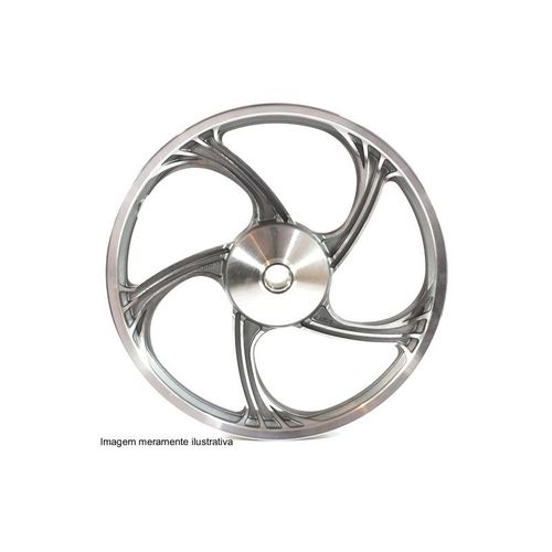 Roda Dianteira em Alumínio Icarus Cinza CG125 KS 2000-2008 - Temco