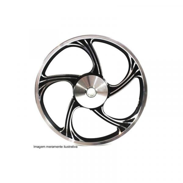 Roda Dianteira em Alumínio Icarus Preta CG125 KS 2000-2008 - Temco