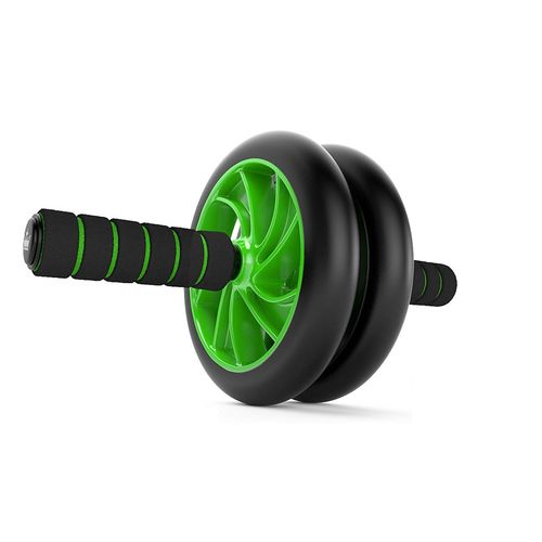 Roda Dupla Rolo Abdominal Lombar Fitness Exercícios Treinos