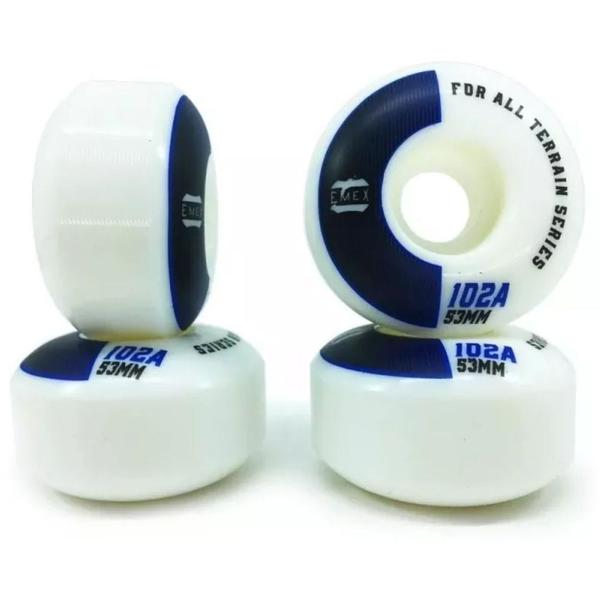 Roda Emex 53Mm 102A Blue Lines Importada