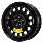 Roda Estepe Mercedes e Audi Krmai K58 Preta Aro 17 X4 5x112 Et17