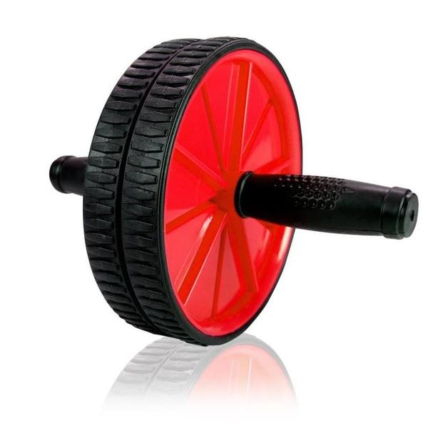 Roda Exercício Abdominal e Lombar - Vermelho - MbFit
