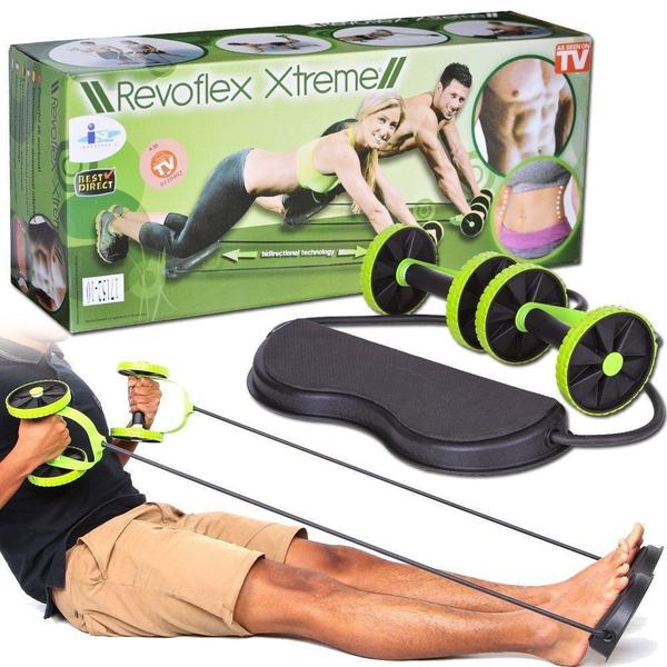 Roda Exercicio Abdominal Revoflex Xtreme Musculacao Elastico