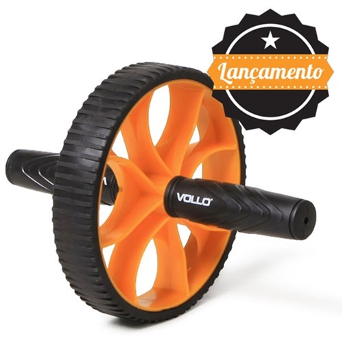 Roda Exercicios Core Whell 1 Roda Laranja Vp1010 Vollo