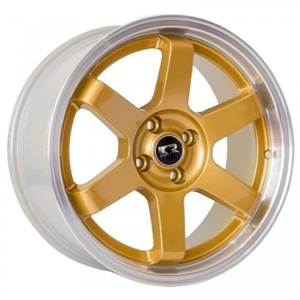 Roda K57 Aro 15x7,5 4x100 Dourada KR