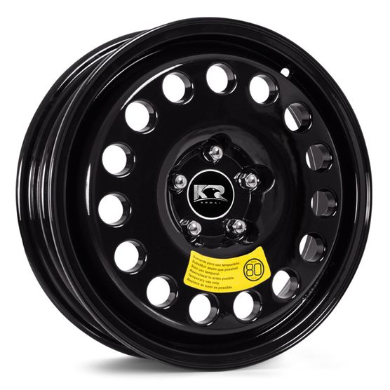 Roda KR K58 Aro 17 - Preta Roda KR K58 - 4x100 Tala 4,0 Off - Set: 17