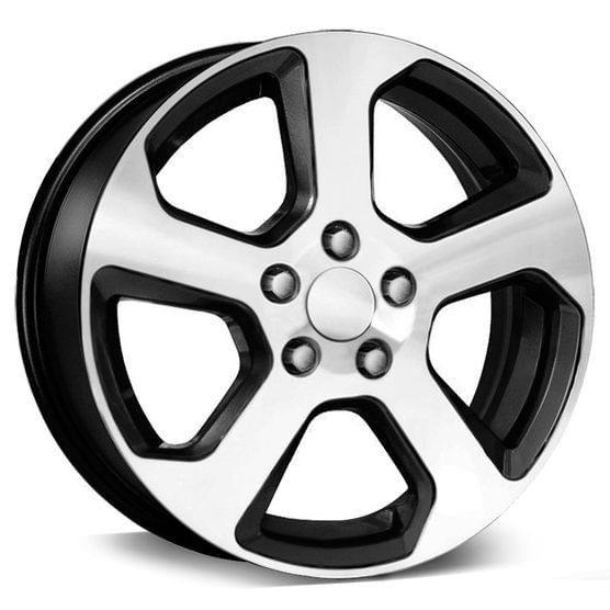 Roda KR R40 Golf GTI G7 Aro 17 - Preta Diamantada 4x98