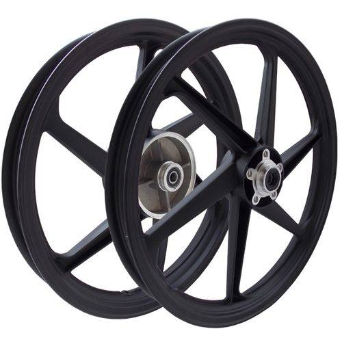 Roda Liga Leve Titan 150 ESD 2004/13 / FAN 150 ESDI 2009/13 6 Palitos Preto - Scud