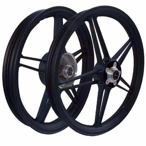 Roda Liga PAR Titan 00 a 2004 / FAN 125 ATÉ 2008 Disco 5 Pontas Preto (SCUD)