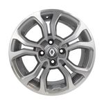 Roda M7 Aro 15x6 4x100 Grafite Claro Diamantada KR