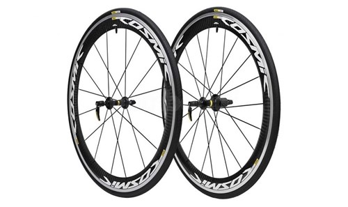 Roda Mavic Cosmic Pro Carbon 2016 - Par - Preta/branca C/ Pneu Clinche...