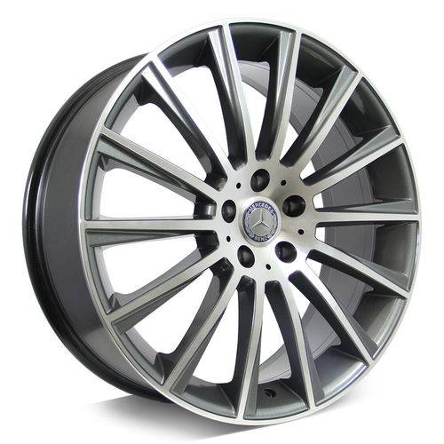 Roda Mercedes R66 Aro 20 - Grafite com Face Polida