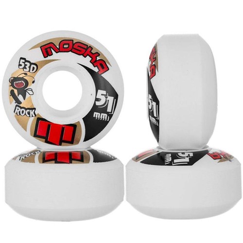 Roda Moska Rock Series 51mm 53D Branca