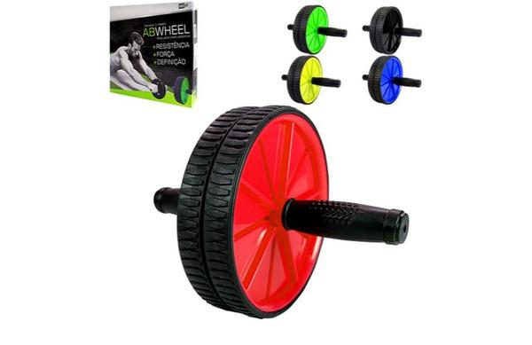 Roda para Exercícios Abdominal Lombar Fitness Academia - Abwheel