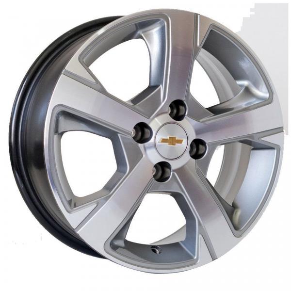 Roda R82 Aro 14x6 4x100 Grafite Claro Diamantada KR