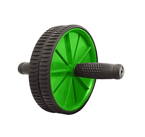 Roda Rolo Exercicios Abdominal Lombar Exercise Wheel + Apoio - Verde