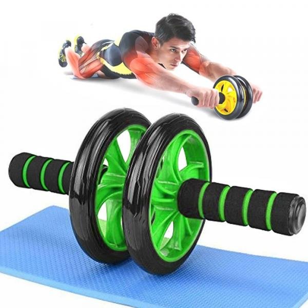 Roda Rolo para Exercicio Abdominal Fitness Esporte Musculo Lombar - Ideal