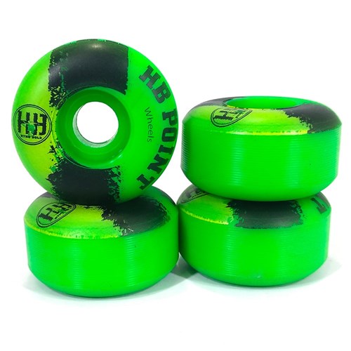 Roda Skate Hb Point Colors 50Mm (Verde)