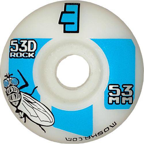 Roda Skate Moska Rock 53d 53mm Street Kit com 4 Rodas Branca e Azul