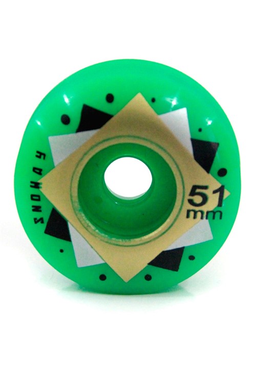 Roda Snoway PU Geom 51mm Verde