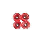 Roda Tracker Classics 76mm / 97A, Vermelho