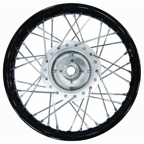 Roda Traseira Biz 100 Biz 125 Aro Preto Raiada