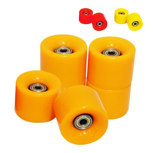 Rodas de Skate Kit com 4 com Rolamento Abec 7 Silicone (Ra-F)