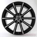 Rodas Eclipse Aro 20X8 K63 Preta C/Diamante 5X100