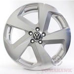 RODAS GOLF GTI ARO 18x6 ZK-650 PRATA C/DIAMANTE 5X100