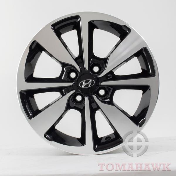 Rodas Hb20 Aro 15X6 S13 Preta C/Diamante 4X100 - Krmai