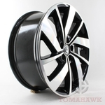 Rodas Jetta Gli Aro 17X7 S19 Preta C/Diamante 5X100