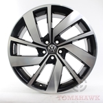 Rodas Jetta Gli Aro 18X7 S19 Preta C/Diamante 5X100