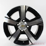 Rodas KRMAI Aro 14x6 R82 PRETA C/DIAMANTE 4X100