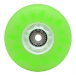 Rodas Patins Inline Traxart Luminosas Led 76mm Verde C/4